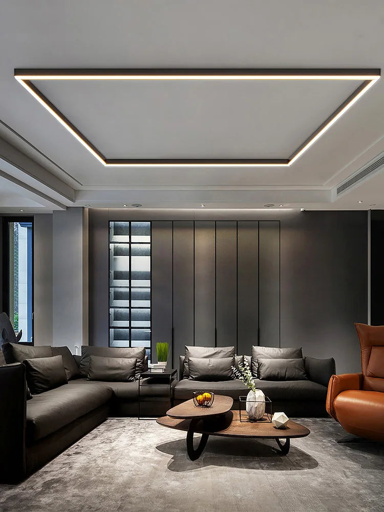 Moderne lineare LED-Deckenleuchte