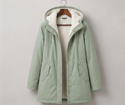 Warmer Damen-Winterparka mit Teddyfutter