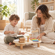 Montessori-Musiktisch aus Holz für kleine Musiker