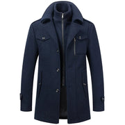 Eleganter Herren-Wintermantel im 2-in-1-Look