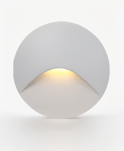 LED-Wandleuchte mit strukturierter Front und Bewegungsmelder