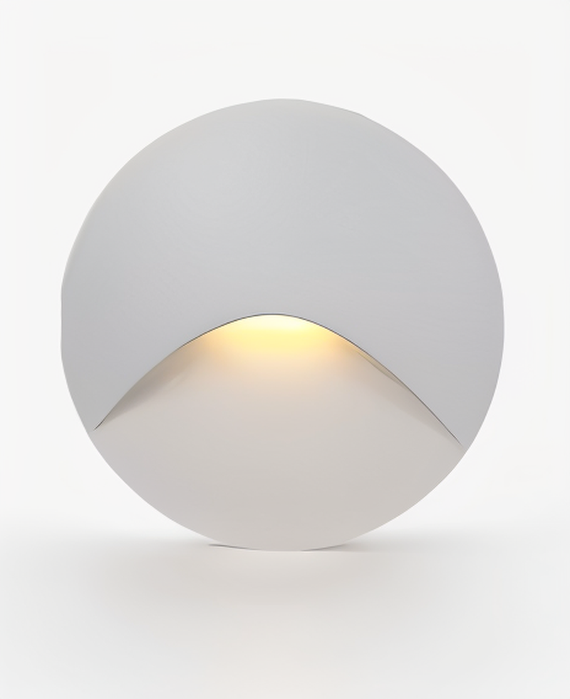 LED-Wandleuchte mit strukturierter Front und Bewegungsmelder