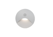 LED-Wandleuchte mit strukturierter Front und Bewegungsmelder