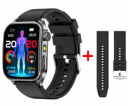 Intelligente Armbanduhr mit Digitaldisplay und zusätzlichem schwarzem Armband