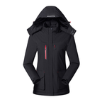 Beheizbare Damenjacke mit Kapuze und Fleecefutter