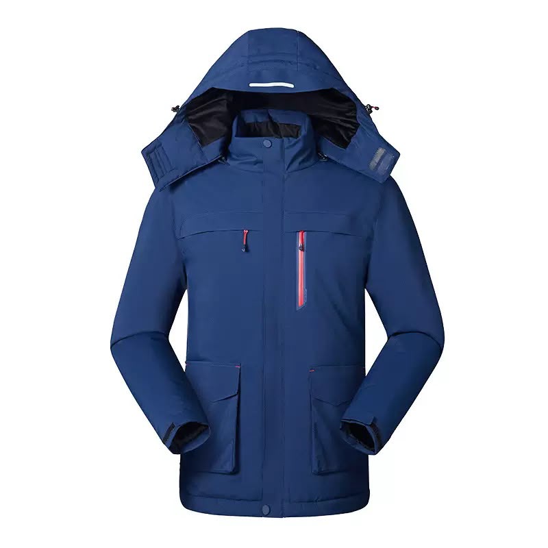 Beheizbare Damenjacke mit Kapuze und Fleecefutter