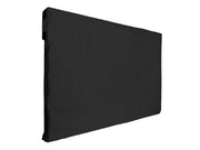 Schwarze vollständige Outdoor-TV-Abdeckung mit Frontklappe und Fernbedienungsfach