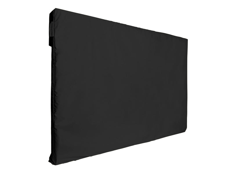 Schwarze vollständige Outdoor-TV-Abdeckung mit Frontklappe und Fernbedienungsfach