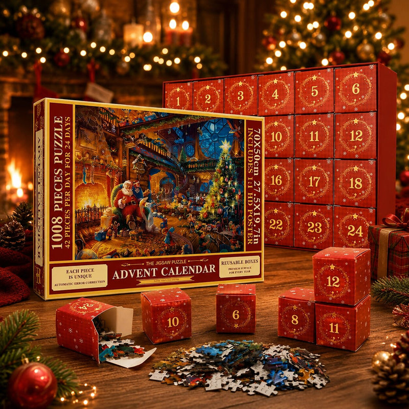 Puzzle-Adventskalender 2026 mit 1008 Teilen