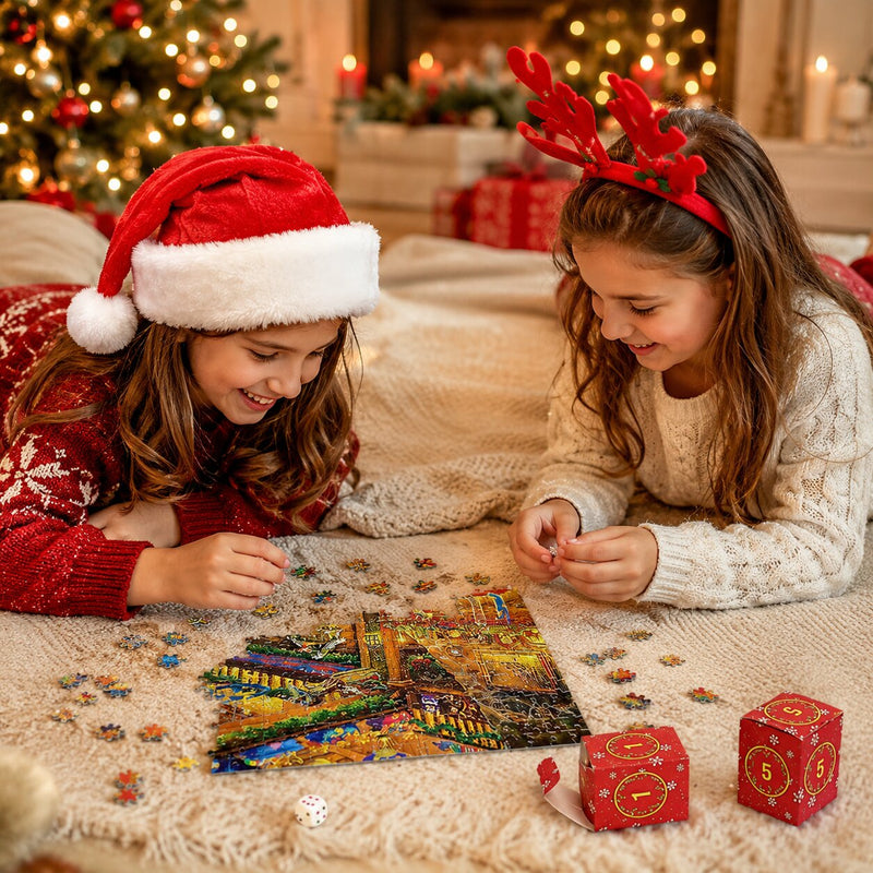 Puzzle-Adventskalender 2026 mit 1008 Teilen