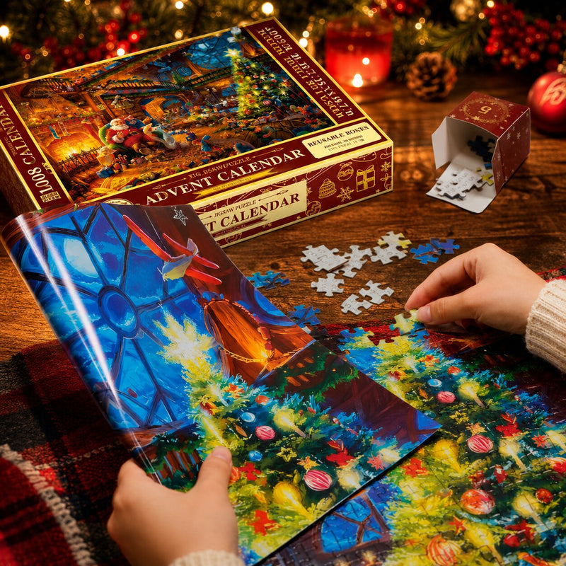 Puzzle-Adventskalender 2026 mit 1008 Teilen