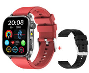 Intelligente Armbanduhr mit Digitaldisplay und zusätzlichem schwarzem Armband