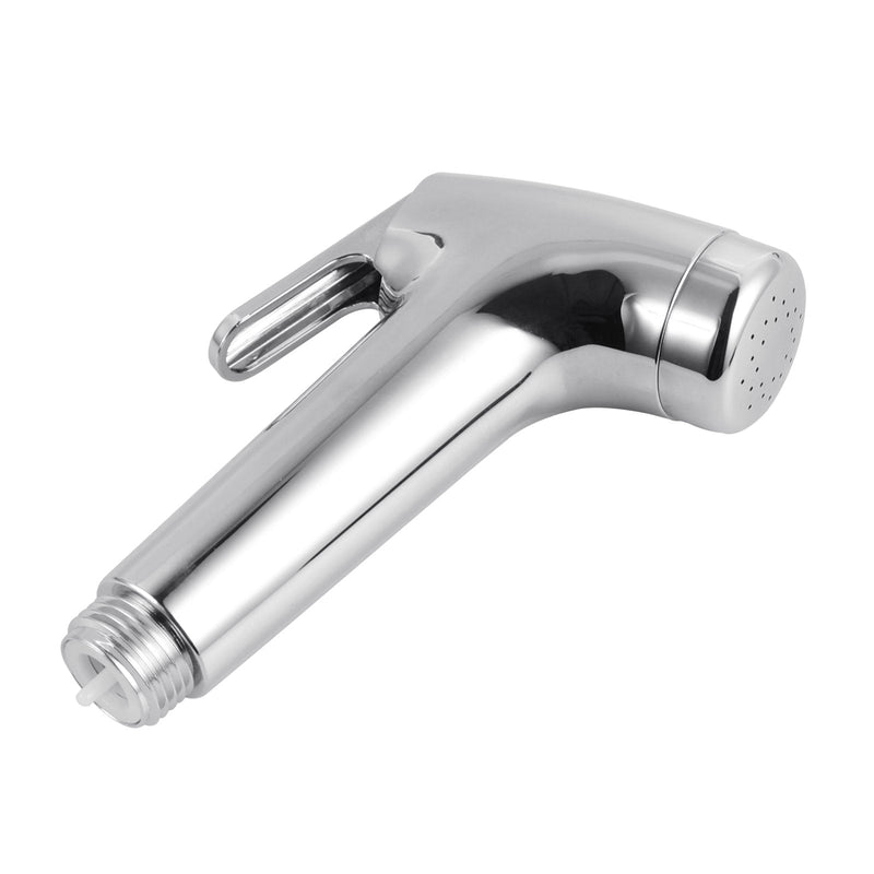Handbrause für das WC mit flexiblem Metallschlauch und Wandhalterung in Chromoptik