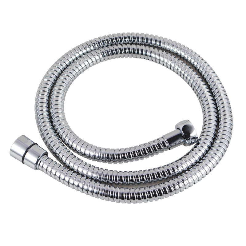 Handbrause für das WC mit flexiblem Metallschlauch und Wandhalterung in Chromoptik