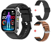 Intelligente Armbanduhr mit Digitaldisplay und zusätzlichem schwarzem Armband