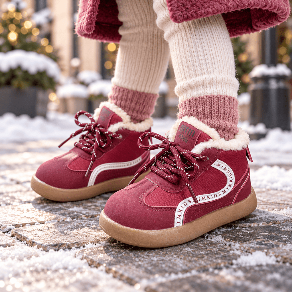 Wasserdichte Kinder-Winterstiefel mit warmem Futter