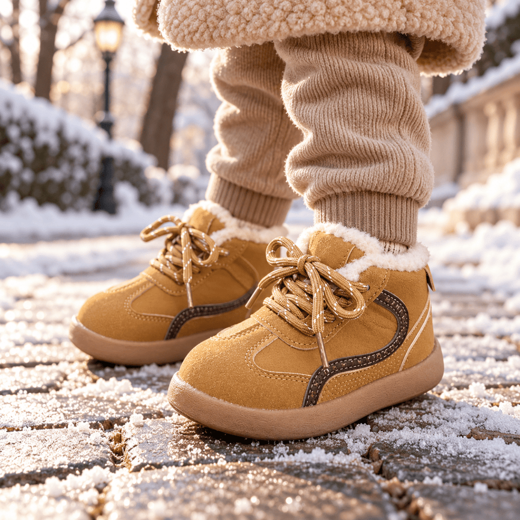 Wasserdichte Kinder-Winterstiefel mit warmem Futter