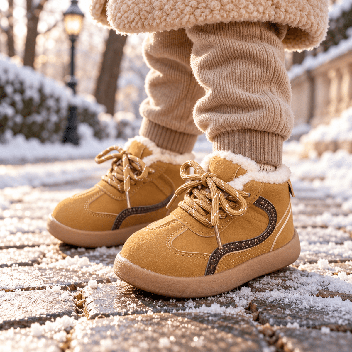 Wasserdichte Kinder-Winterstiefel mit warmem Futter