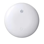Runder GPS-Tracker in Weiß und Schwarz mit schlichter Oberfläche