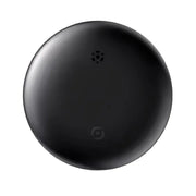 Runder GPS-Tracker in Weiß und Schwarz mit schlichter Oberfläche