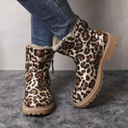Gefütterte Damen-Stiefeletten mit kräftiger Profilsohle
