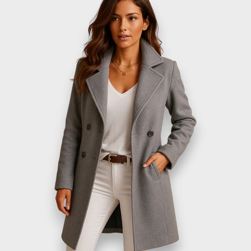 Eleganter langer Damen-Mantel