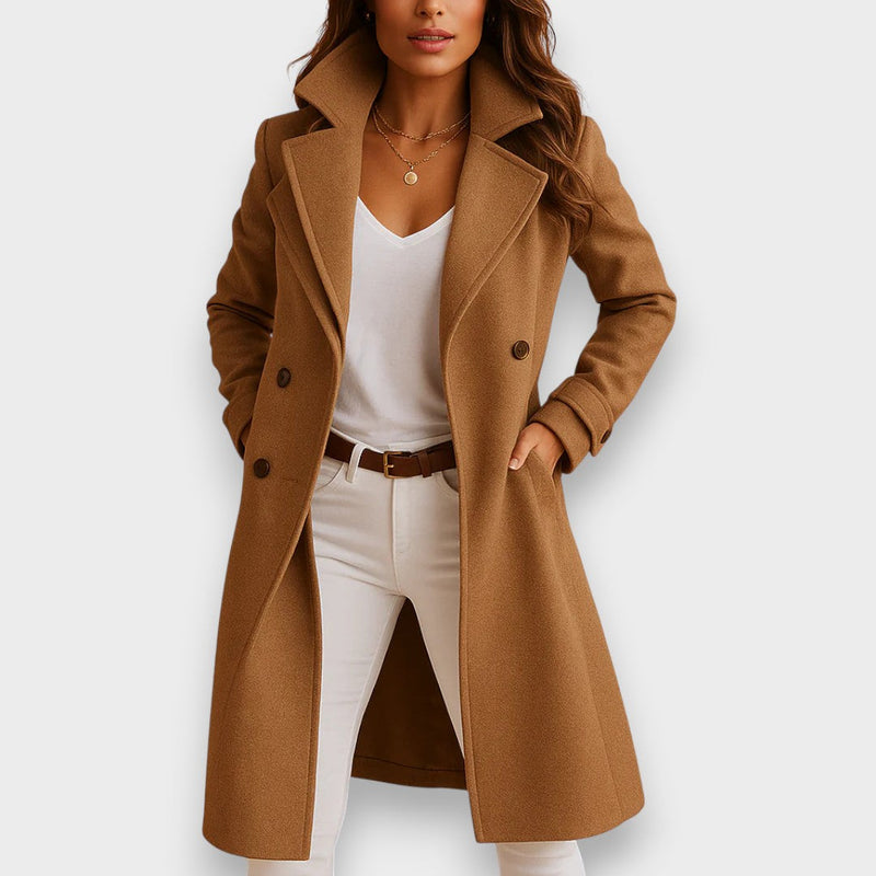 Eleganter langer Damen-Mantel