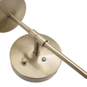 Kabellose Wandleuchte in Messing-Optik