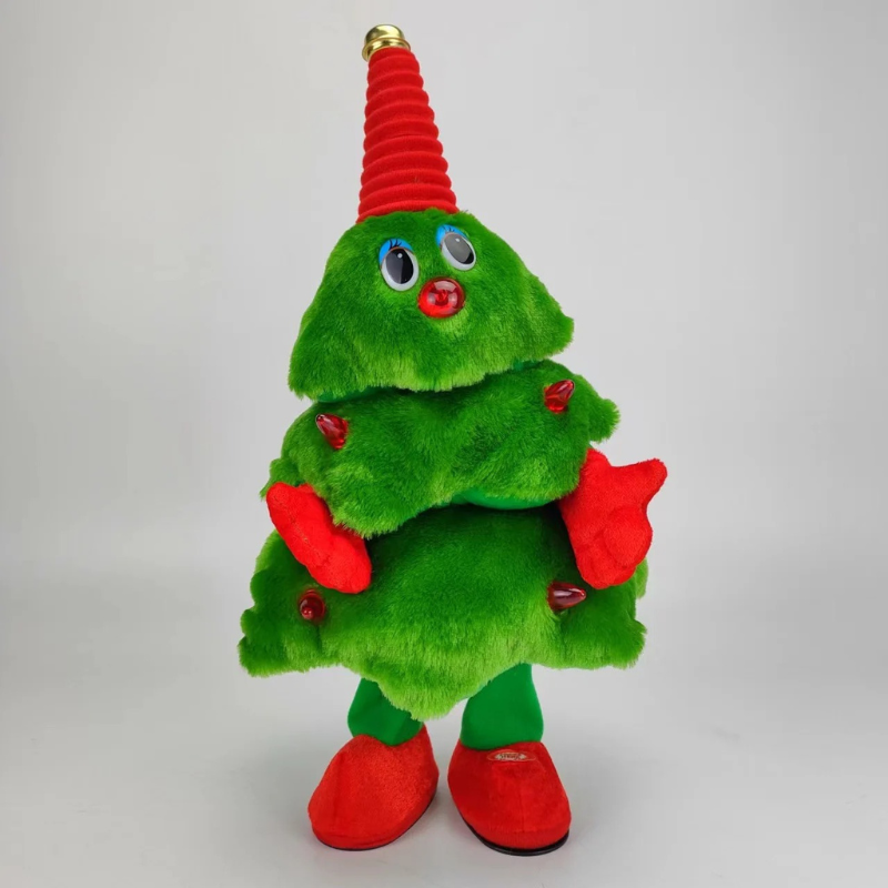 Tanzender Plüsch-Weihnachtsbaum mit Musik und Lichtern