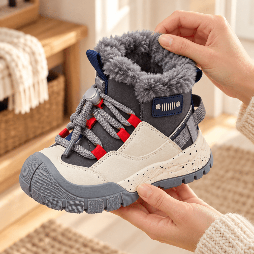 Warm gefütterte Winterschuhe für Kinder
