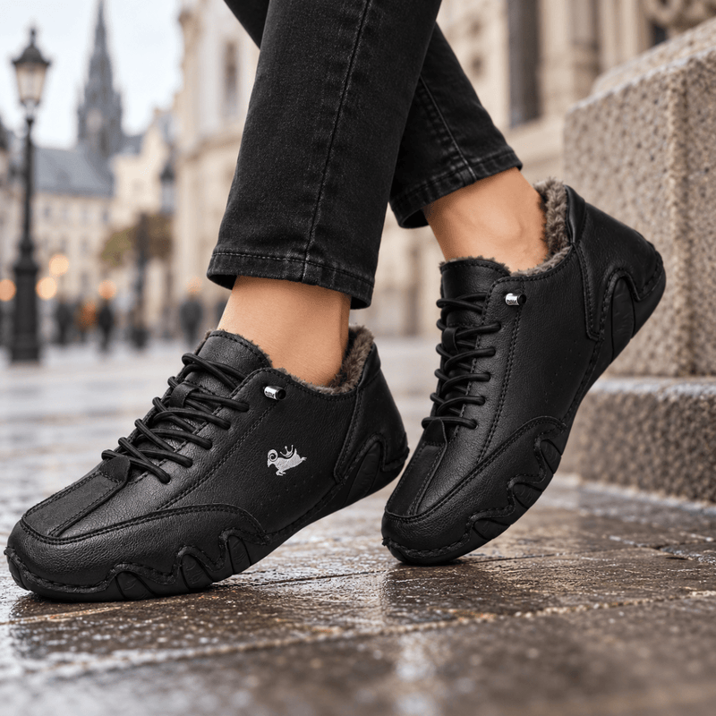 Gefütterte Barfußschuhe für Herbst und Winter