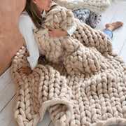 Extra dickes XXL-Strickgarn für grobe Decken und Plaids