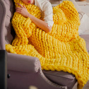 Extra dickes XXL-Strickgarn für grobe Decken und Plaids