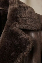 Damen-Fliegerjacke in Leder-Optik
